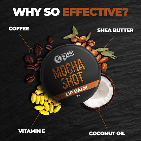 Beardo Mocha Shot Lip Balm 10g